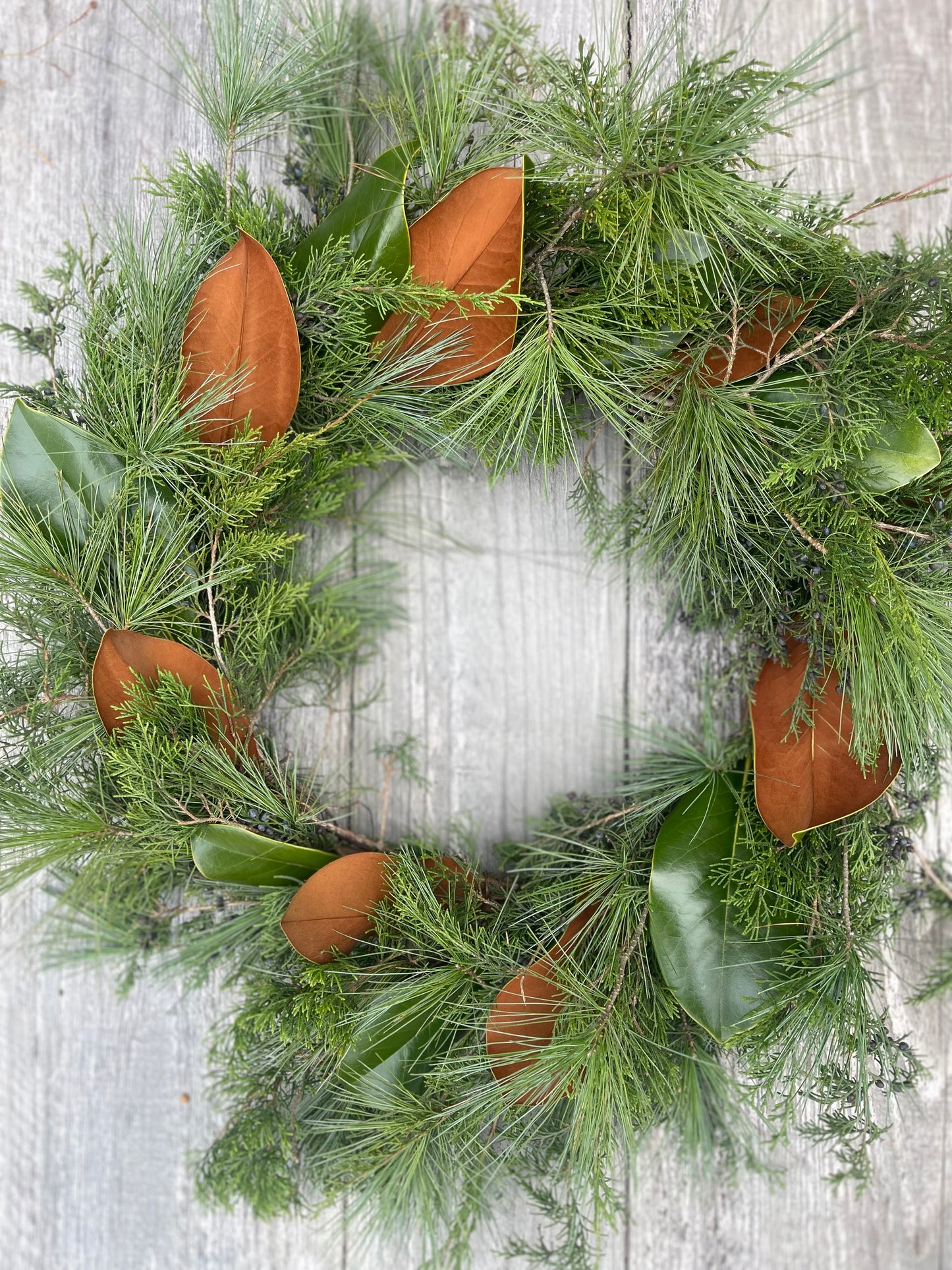 Hand-Gathered Evergreen Wreath (PRE-ORDER)