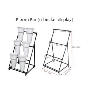 6-bucket bloom bar display