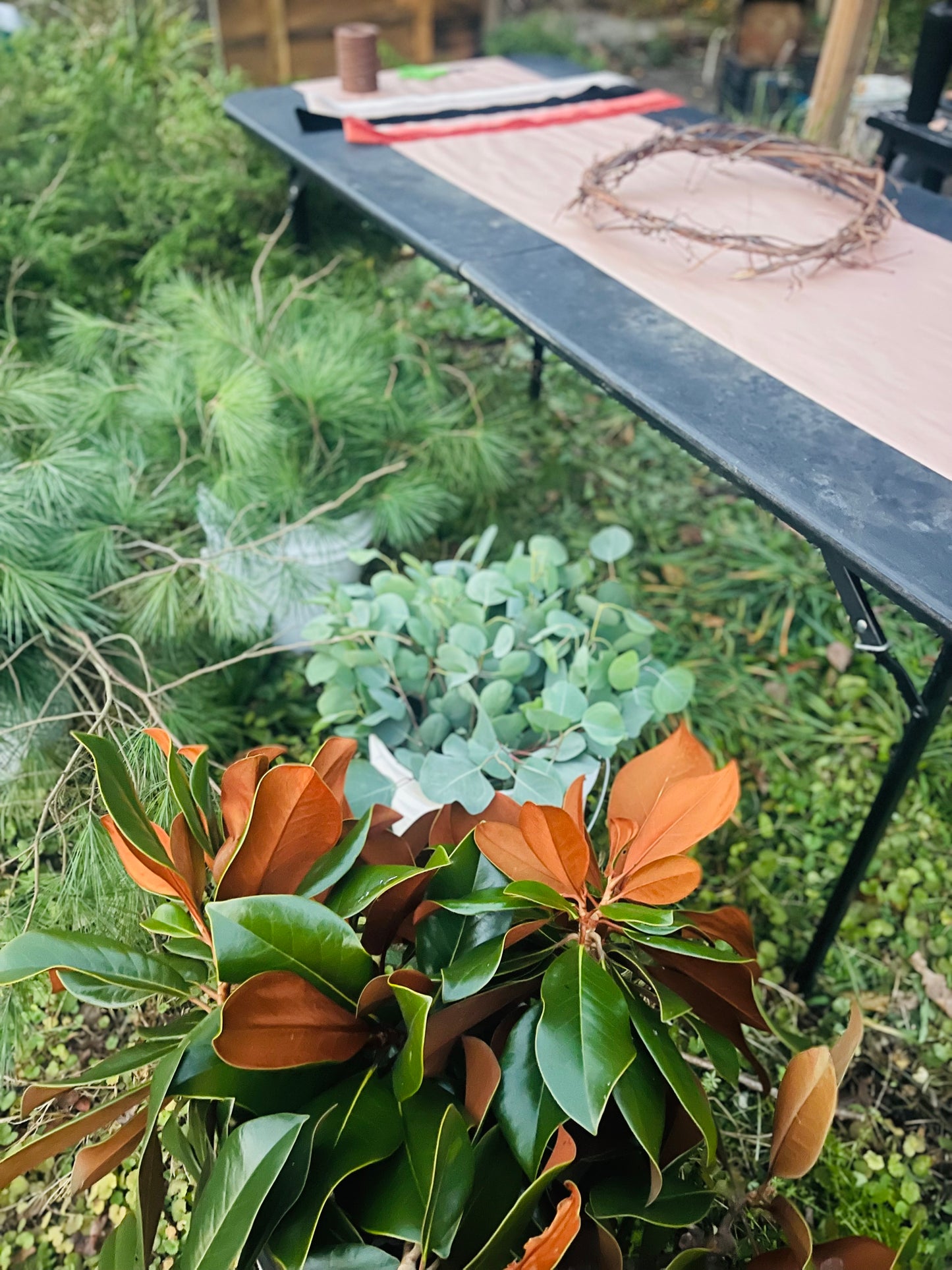 Hand-Gathered Evergreen Wreath (PRE-ORDER)