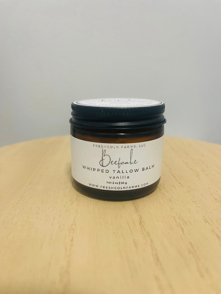 Beefcake Whipped Tallow Balm — Vanilla (2 oz & 9 oz Sizes)