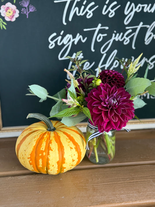 DIY Pumpkin Jar Centerpiece Kit