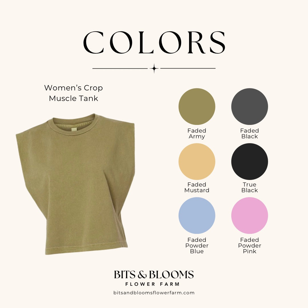 Flower Farmer Crop Tank | Bits & Blooms Flower Farm