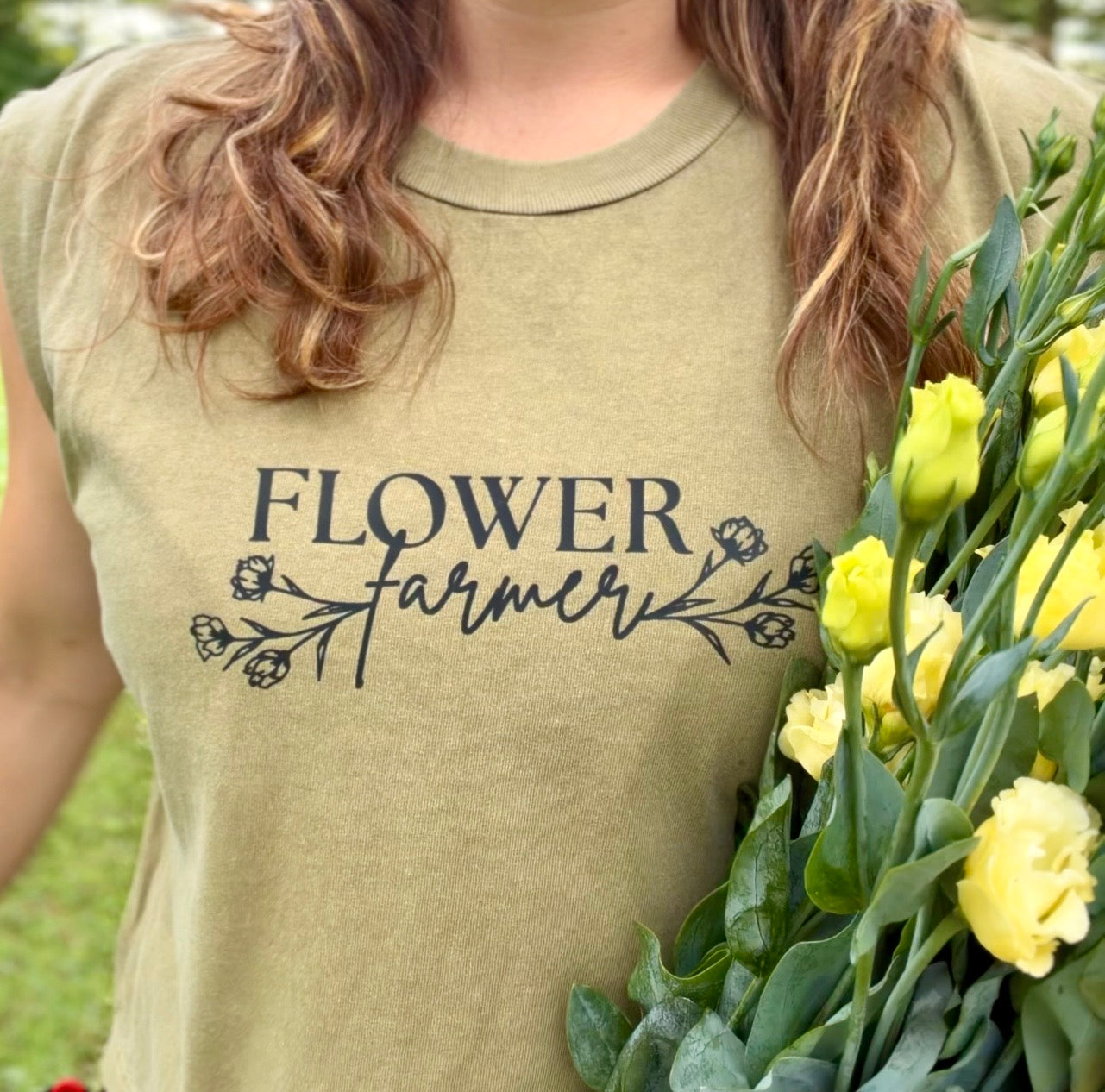 Flower Farmer Crop Tank | Bits & Blooms Flower Farm