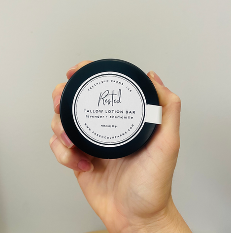 Whipped Tallow Lotion Bars – Beefcake, Rested & Free Range (2 oz Tins)