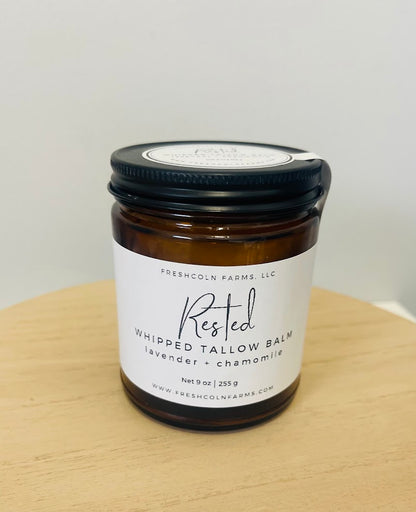 Rested Whipped Tallow Balm — Lavender + Vanilla (2 oz & 9 oz Sizes)