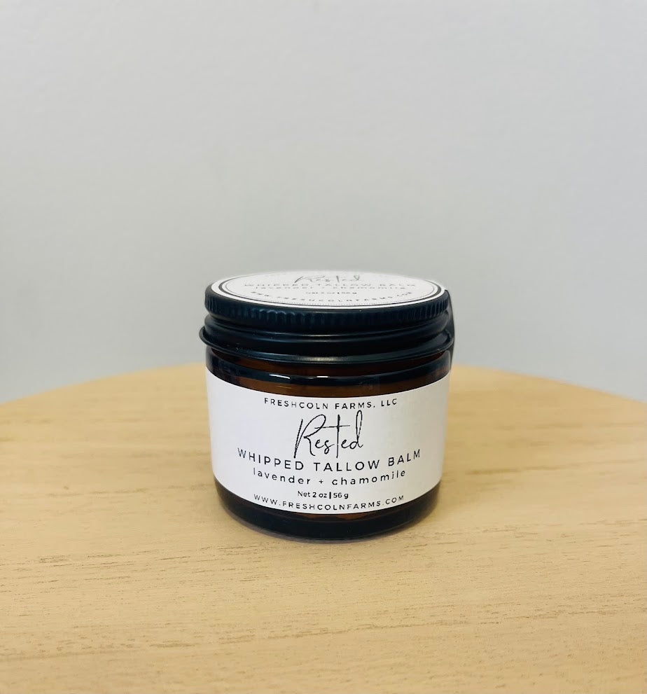 Rested Whipped Tallow Balm — Lavender + Vanilla (2 oz & 9 oz Sizes)