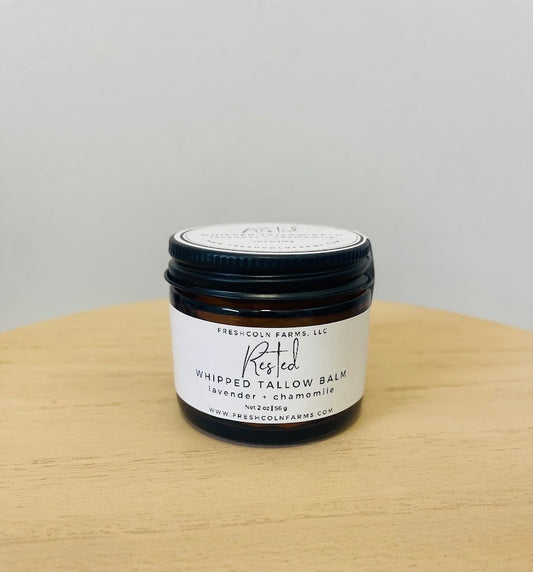 Rested Whipped Tallow Balm — Lavender + Vanilla (2 oz & 9 oz Sizes)