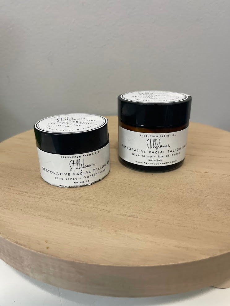 Stillflower Restorative Facial Balm — Blue Tansy + Frankincense (1 oz & 2 oz)
